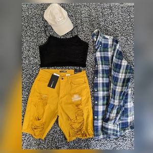 Fashion Nova ripped up short